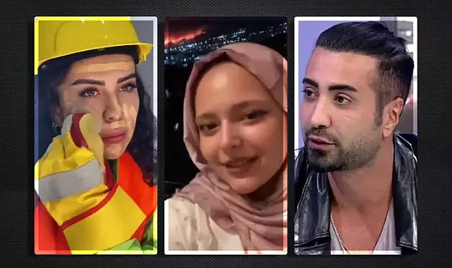 Biri 'itfaiyeci makyajı' yaptı, diğeri fona yangın anlarını koydu! Tan Taşçı'dan alkış toplayan sözler