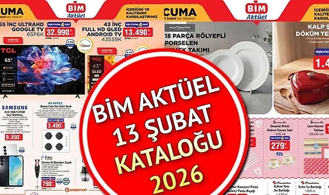 BİM Aktüel 13 Şubat 2026 Kataloğu