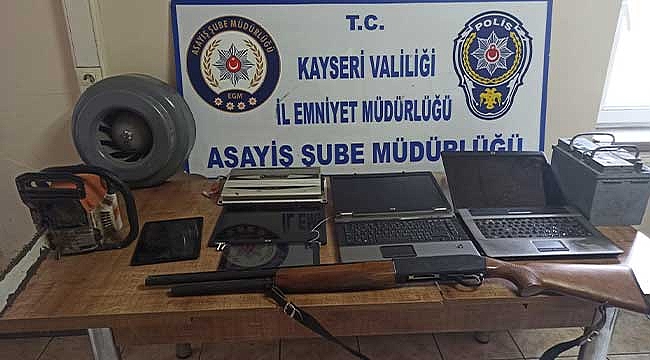 Kayseri'de hırsızlık şüphelisi 6 kişi yakalandı