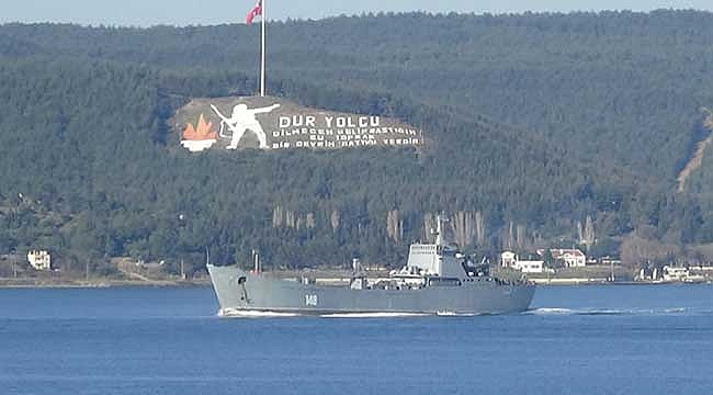 Rus savaş gemisi, Çanakkale Boğazı'ndan…