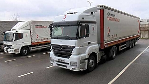 Türk Kızılay'ı Ukrayna'ya 5 TIR yardım gönderdi