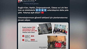2 bin 163 Türk Vatandaşı daha Ukrayna'dan tahliye için yola çıktı