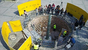 2 bin 500 yıllık yılanlı sütun restore ediliyor