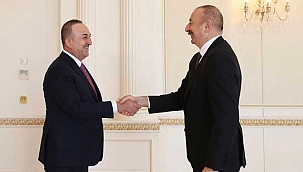 Bakan Çavuşoğlu, Azerbaycan Cumhurbaşkanı Aliyev ile görüştü