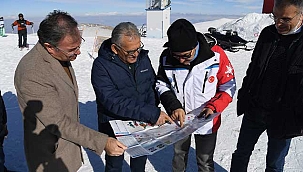 Başkan Büyükkılıç, Erciyes Kayak Merkezi'ni denetledi