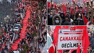 'Çanakkale Şehitleri' için meşaleler yakıldı