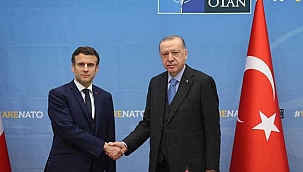 Cumhurbaşkanı Erdoğan, Fransa Cumhurbaşkanı Macron ile görüştü
