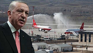 Cumhurbaşkanı Erdoğan Tokat Havalimanı'nda