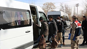 Dere yatağına gizlenmiş 116 kaçak göçmen yakalandı