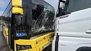 Ters yöne giren TIR ile otobüs kafa kafaya...