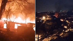 Gecekonduda çıkan yangın paniğe neden oldu