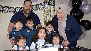 Hataylı beşizler 2 yaşına girdi