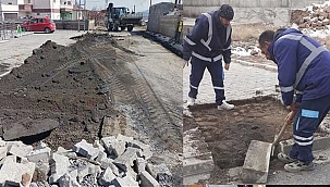 İncesu Belediyesi Zarar Gören Yollara Bakım ve Onarım Çalışmasında Bulundu