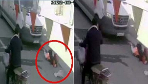 Kayseri'de minibüsün çarptığı Esra yaralandı