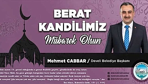 Mehmet Cabbar'dan 'Berat Kandili' Mesajı