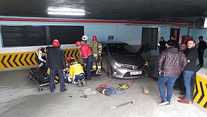 Otoparktaki akılalmaz kaza sonrası can pazarı...