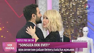 Seda Sayan 25 yaş küçük sevgilisi ile canlı yayında aşka geldi! 