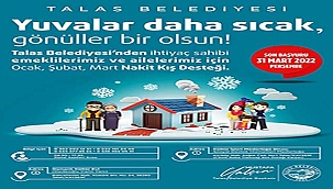 Talas'ta Kış Desteğine Başvurular Sürüyor