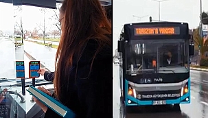 Trabzon'da otobüse binen yolculara 'O Sene Bu Sene' karşılaması