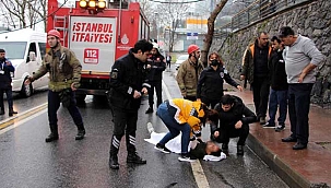 Üst geçitten düştü; ilk müdahaleyi yoldan geçen doktor yaptı