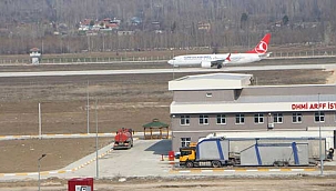Yeni Tokat Havalimanı'na ilk uçak indi