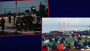 Anzak Koyu'nda 'Şafak Ayini' düzenlendi