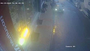 Balkondan atılan eşyalarla hırsızları engelledi