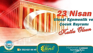 Başkan Cabbar'dan 23 Nisan Ulusal Egemenlik ve Çocuk Bayramı Mesajı