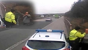 Bulgar polisi Türk şoföre tokat attı!