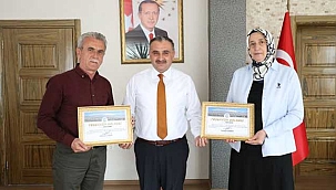 Cabbar Başkan'dan Encümen Üyelerine Teşekkür Belgesi