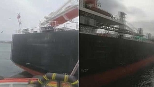 Korku dolu anlar! Yük gemisi karaya oturdu