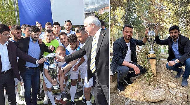 Kupayı maç sonu hayatını kaybeden taraftara götürdüler