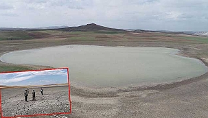 Kuraklıktan yok olma tehlikesi yaşayan Acı Göl, suya kavuştu