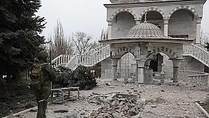 Mariupol'deki saldırılarda Türk camisi de hasar gördü