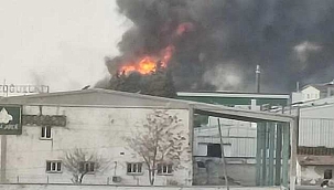 Mobilya fabrikasındaki yangında...