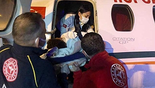 Serdar ambulans uçakla götürülüp ameliyat edildi. Yüzünden kopan parça...