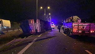  TIR devrildi; şoförü öldü