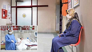 10 yıldır evladı için yoğun bakım kapısının önündeki anne...