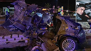 Ağaca çarparak parçalanan otomobilin sürücüsü Astsubay...