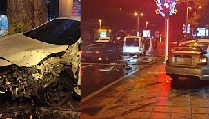 Cumhuriyet meydanında zincirleme kaza