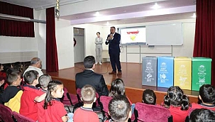 Develi Belediyesi'nden İlkokul Öğrencilerine Sıfır Atık Eğitimi