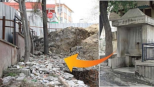 Dikilitaş'ta yıkılan çeşme tartışması! İzinsiz olarak...