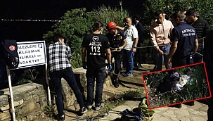 'Falezlere yaklaşmak yasaktır' tabelası önünden 15 metre aşağıya düştü