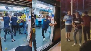 Fenerbahçeli ve Trabzonsporlu taraftarların kavgası!