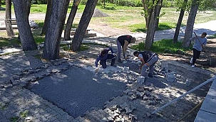 İncesu Belediyesi'nden Aksu Mevkiinde Parke Çalışması