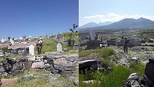 İncesu Belediyesi'nden Mezarlıklarda Temizlik Çalışması
