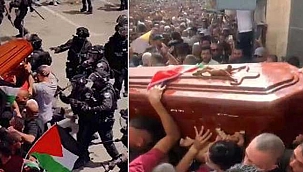  İsrail’in Filistinli muhabirin cenazesine müdahalesine dünyada tepkiler çığ gibi büyüyor!