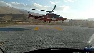 Kayseri'de bıçakla yaralanan kişi hava ambulansıyla...