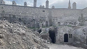 Kayseri Gön Han’nda restore çalışmaları sürüyor