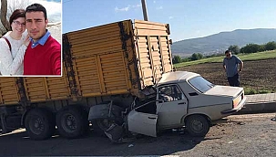 Otomobil park halindeki TIR'a çarptı! Sürücü ve eşi...